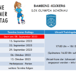 Bambini-Kickers ab Freitag 08. September 2023